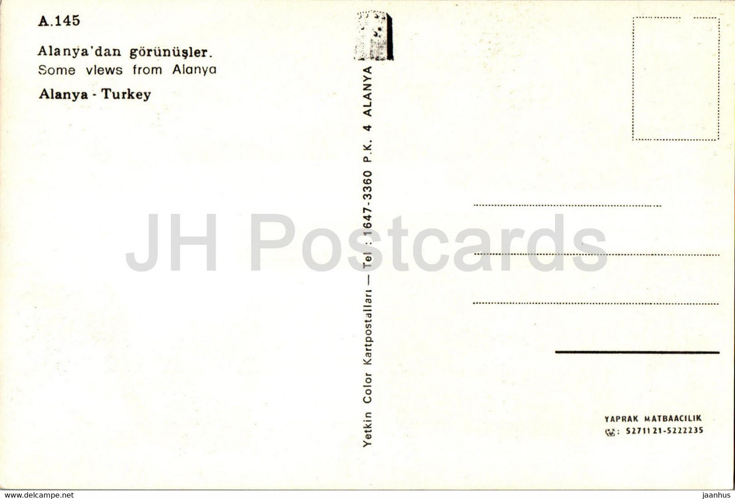 Alanya - Some view from Alanya - multiview 1345 - Turkey - unused