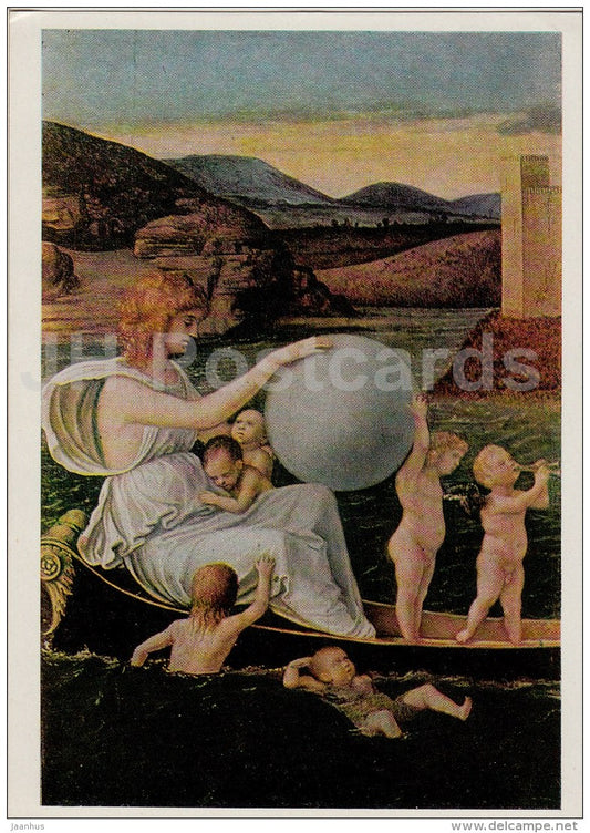 Painting by Giovanni Bellini - Allegory of Fortuna - boat - Italian art - 1967 - Russia USSR - unused - JH Postcards