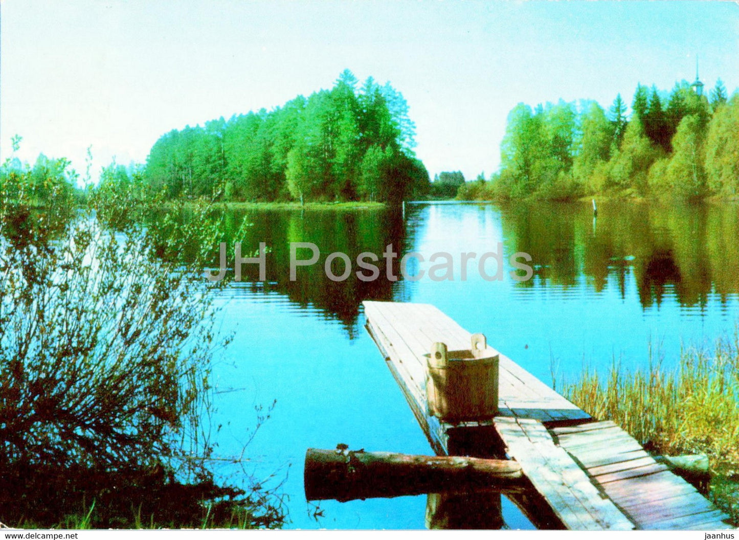 lake view - 1976 - Finland - used - JH Postcards