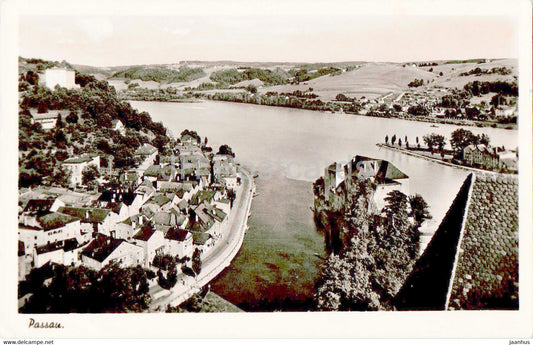 Passau - old postcard - 1952 - Germany - used - JH Postcards