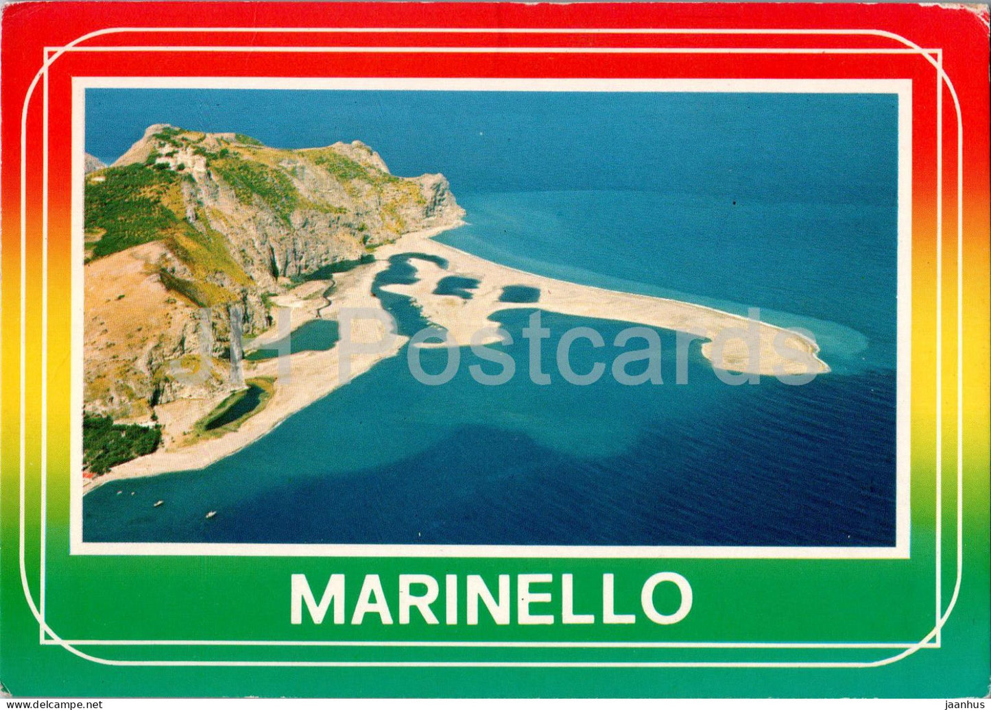 Marinello - Tindari - Veduta aerea del colle - Isole Eolie - Eolie isles - 590 - Italy - used - JH Postcards