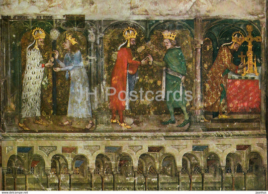 Karlstejn Castle - The Church of Our Lady - Master of the Genealogical Tree - Czechoslovakia - unused - JH Postcards