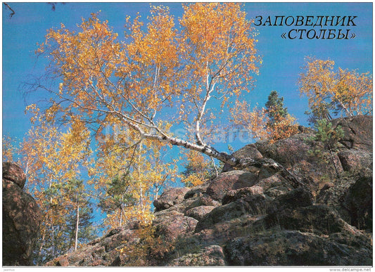 corner of the National Park - Stolby National Park - 1987 - Russia USSR - unused - JH Postcards