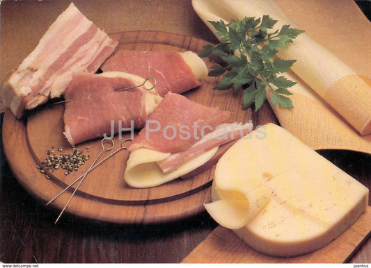 bear paws - meat - Cheese recipes - Russia USSR - unused - JH Postcards