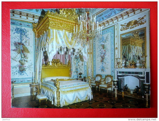 The State Bedroom - Interior Decoration - Palace Museum in Pavlovsk - 1977 - Russia USSR - unused - JH Postcards