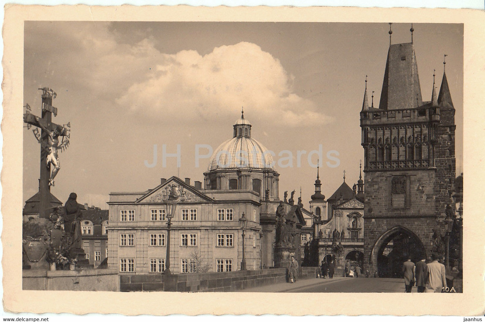 Praha - Prague - U Krizovniku - The Crusaders Monastery - 10A - old postcard - 1940 - Czech Republic - used - JH Postcards