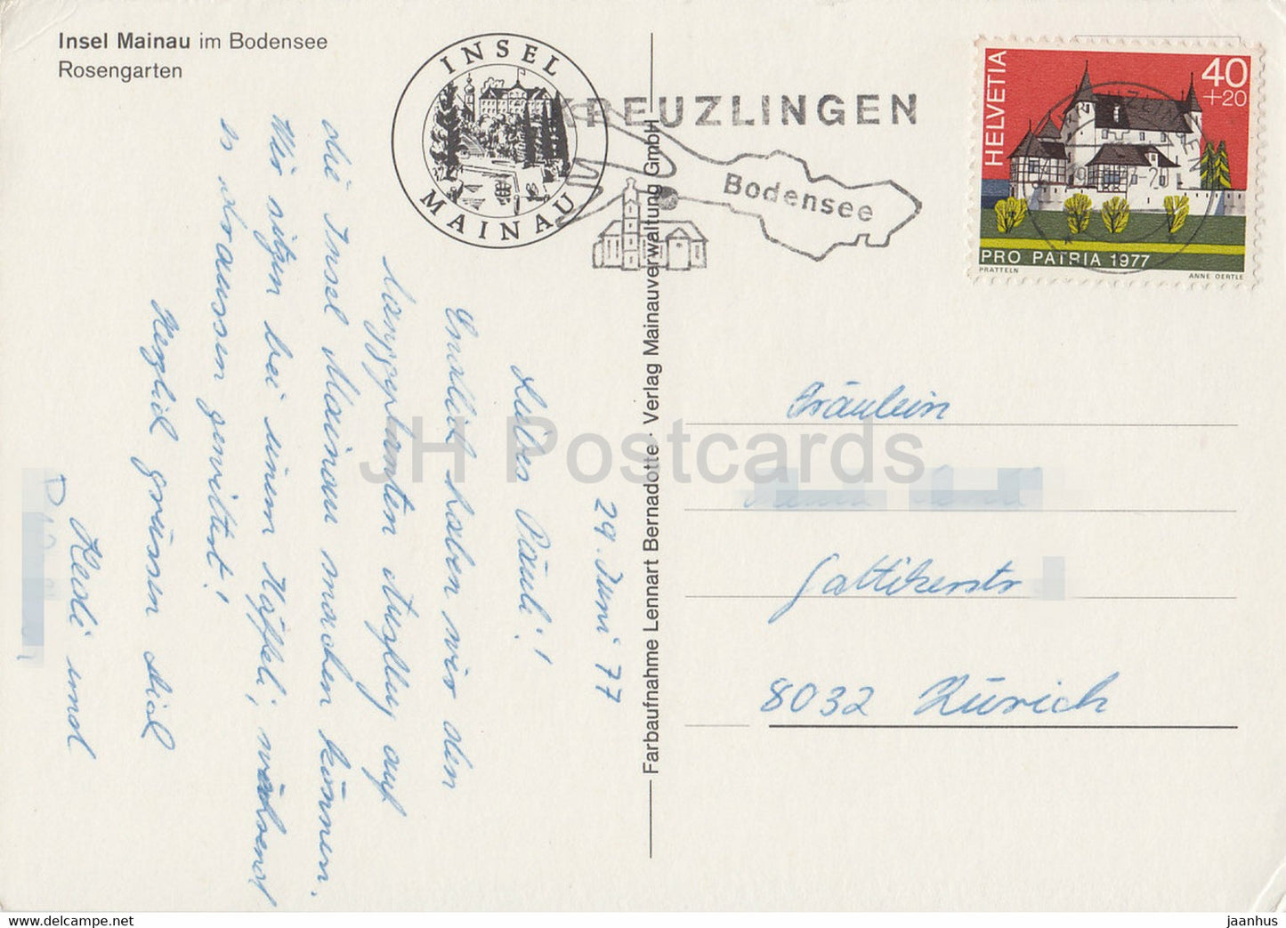 Insel Mainau im Bodensee - Rosengarten - 1977 - Germany - used