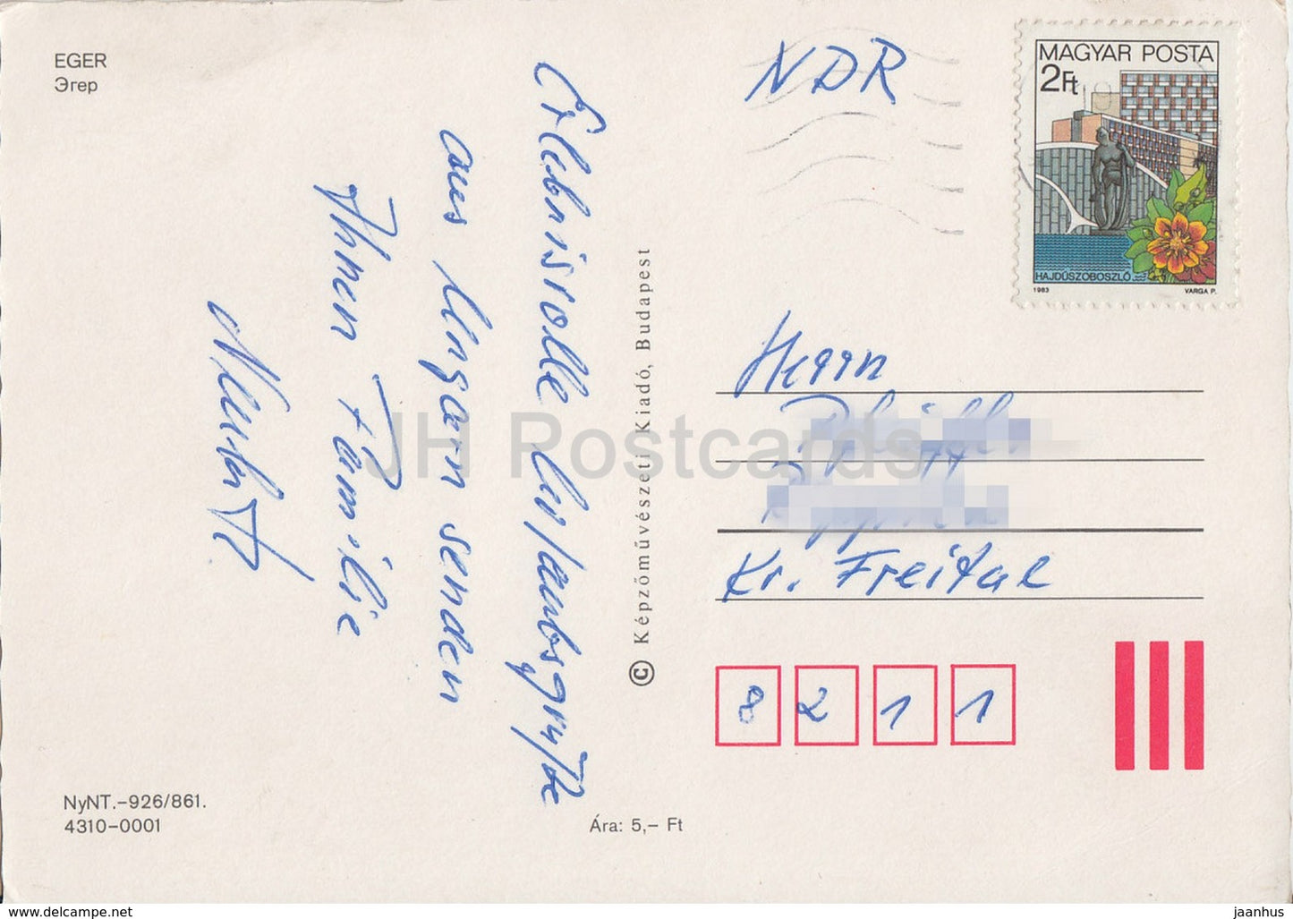 Eger - rue - monument - multiview - Hongrie - occasion