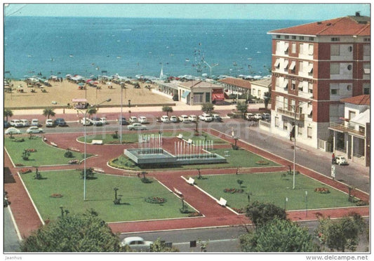 Piazza Matteotti - square - Lido di Camaiore - Toscana - 10573 - Italia - Italy - sent from Italy to Germany 1964 - JH Postcards