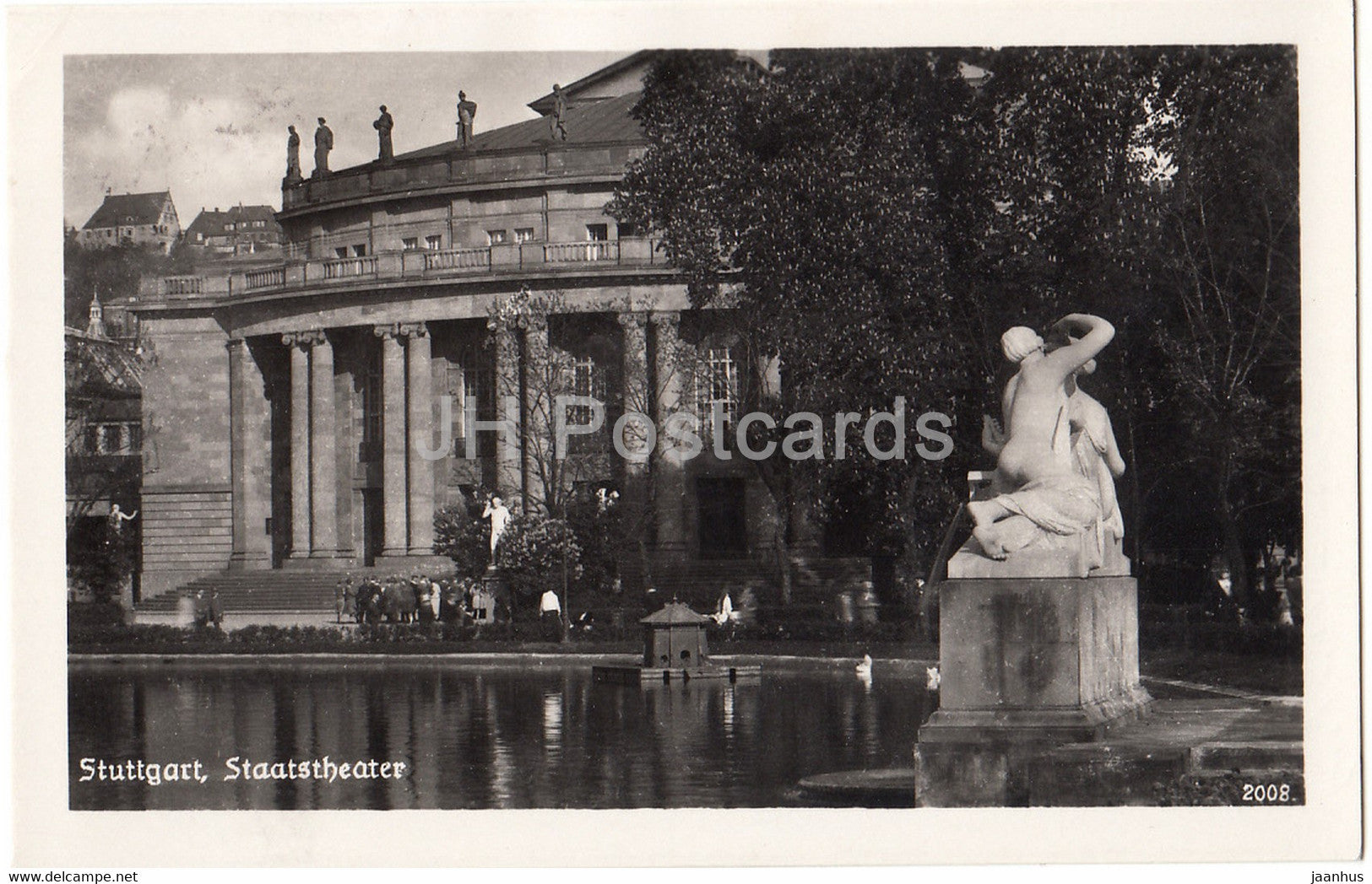 Stuttgart - Staatstheater - theatre - old postcard - 2008 - 1950 - Germany - used - JH Postcards