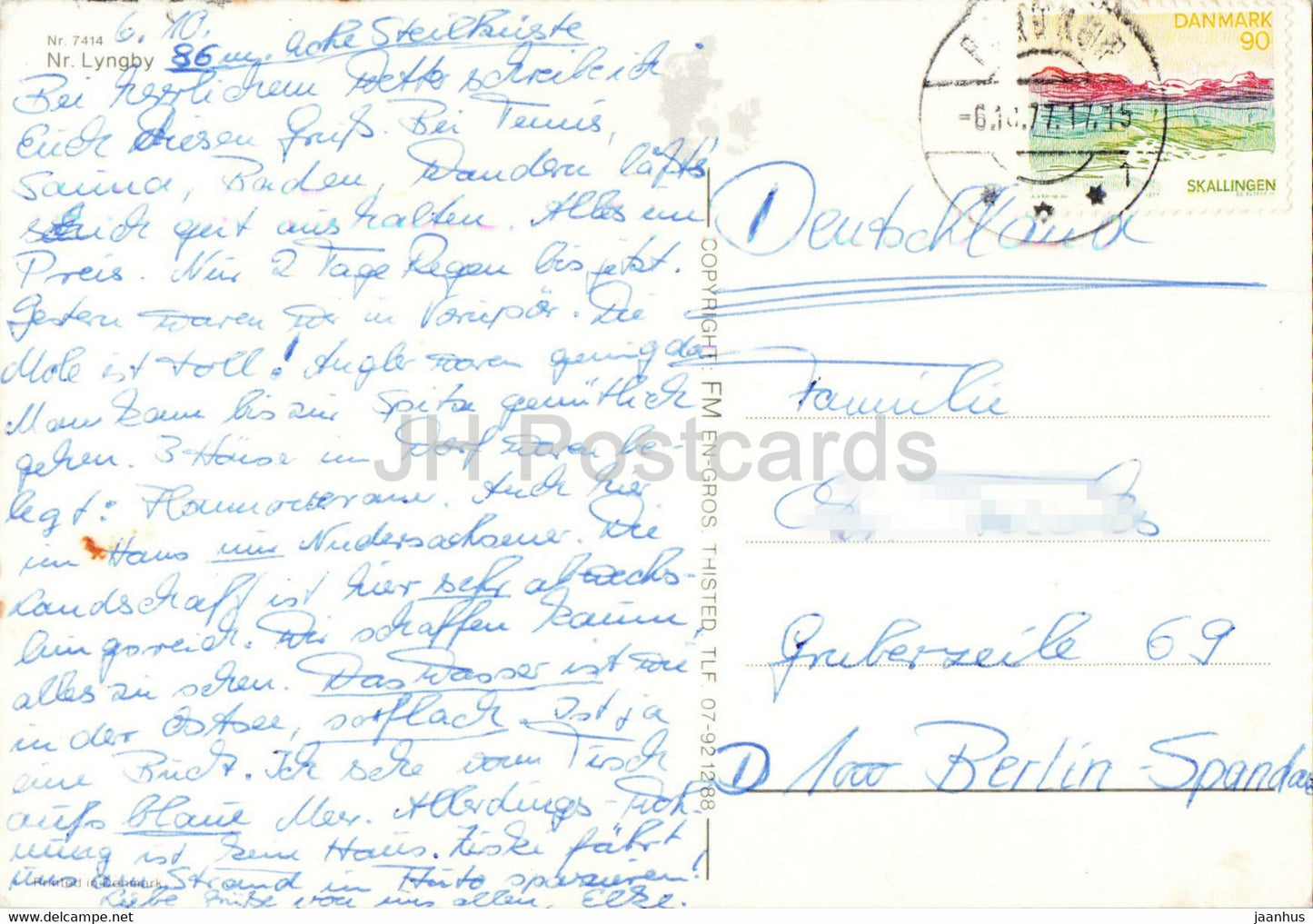 Lyngby – 7414 – 1977 – Dänemark – gebraucht