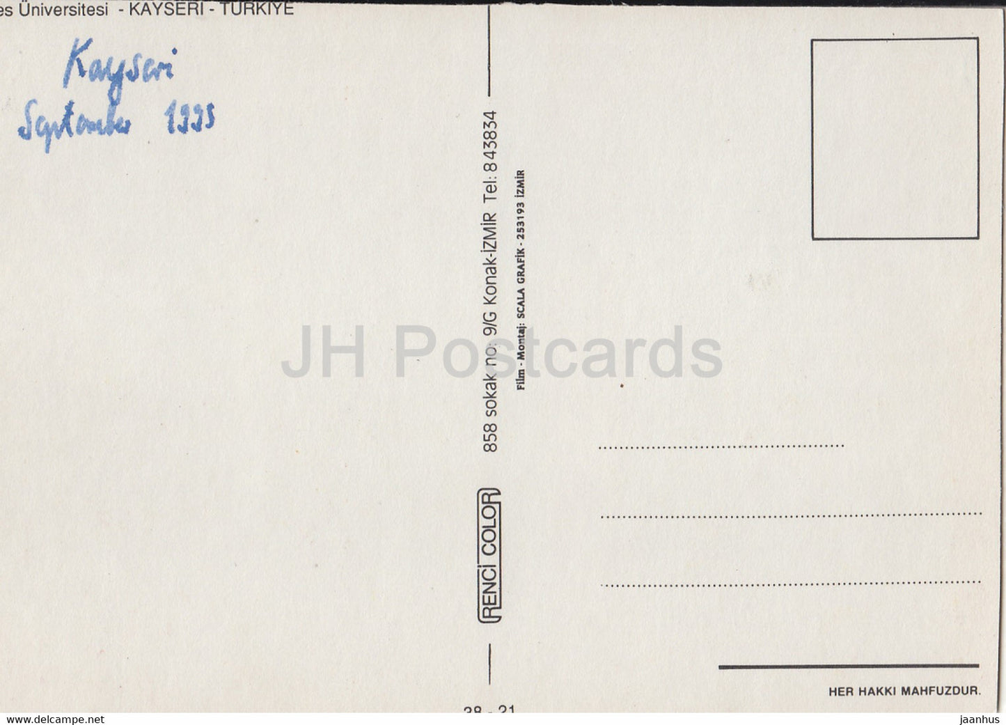 Kayseri - University - 1995 - Turkey - used