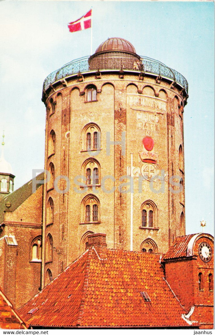 Copenhagen - The Round Tower - 1986 - Denmark - used - JH Postcards