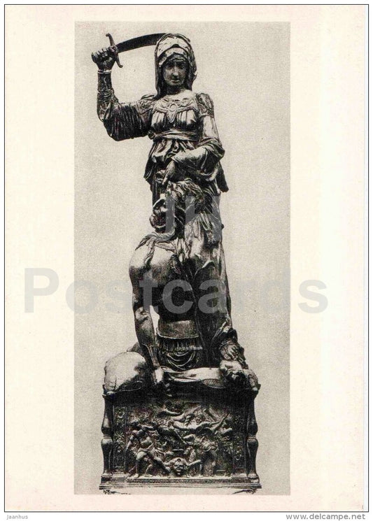 sculpture by Donatello - Judith and Holofernes , 1455 - italian art - unused - JH Postcards