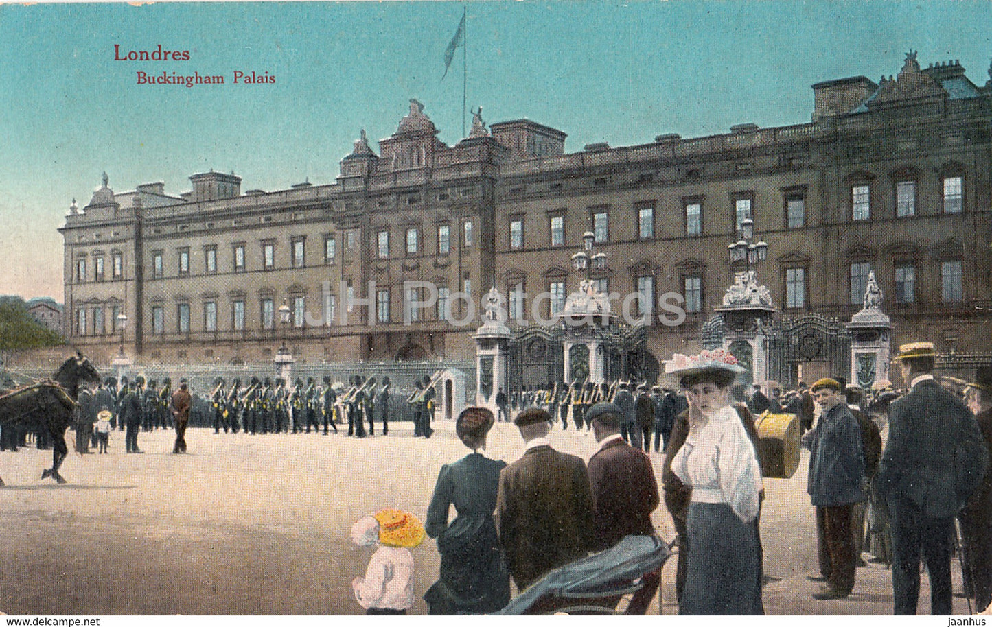 London - Buckingham Palace - Londres - palais - Feldpost - old postcard - 1916 - England - United Kingdom - used - JH Postcards