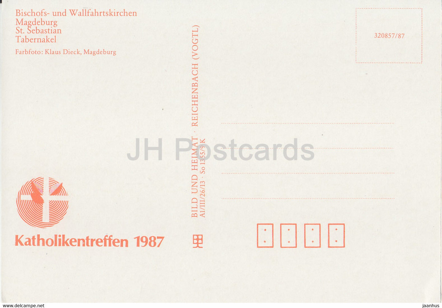 Magdeburg - St. Sebastian - Tabernakel - Bischofs- und Wallfahrtskirchen - church - 1987 - DDR Germany - unused