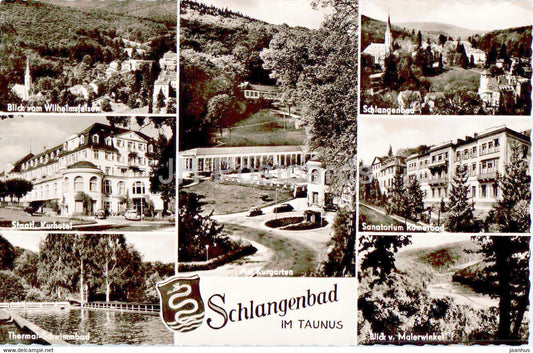 Schlangenbad im Taunus - Kurhotel - Sanatorium - old postcard - Germany - unused - JH Postcards
