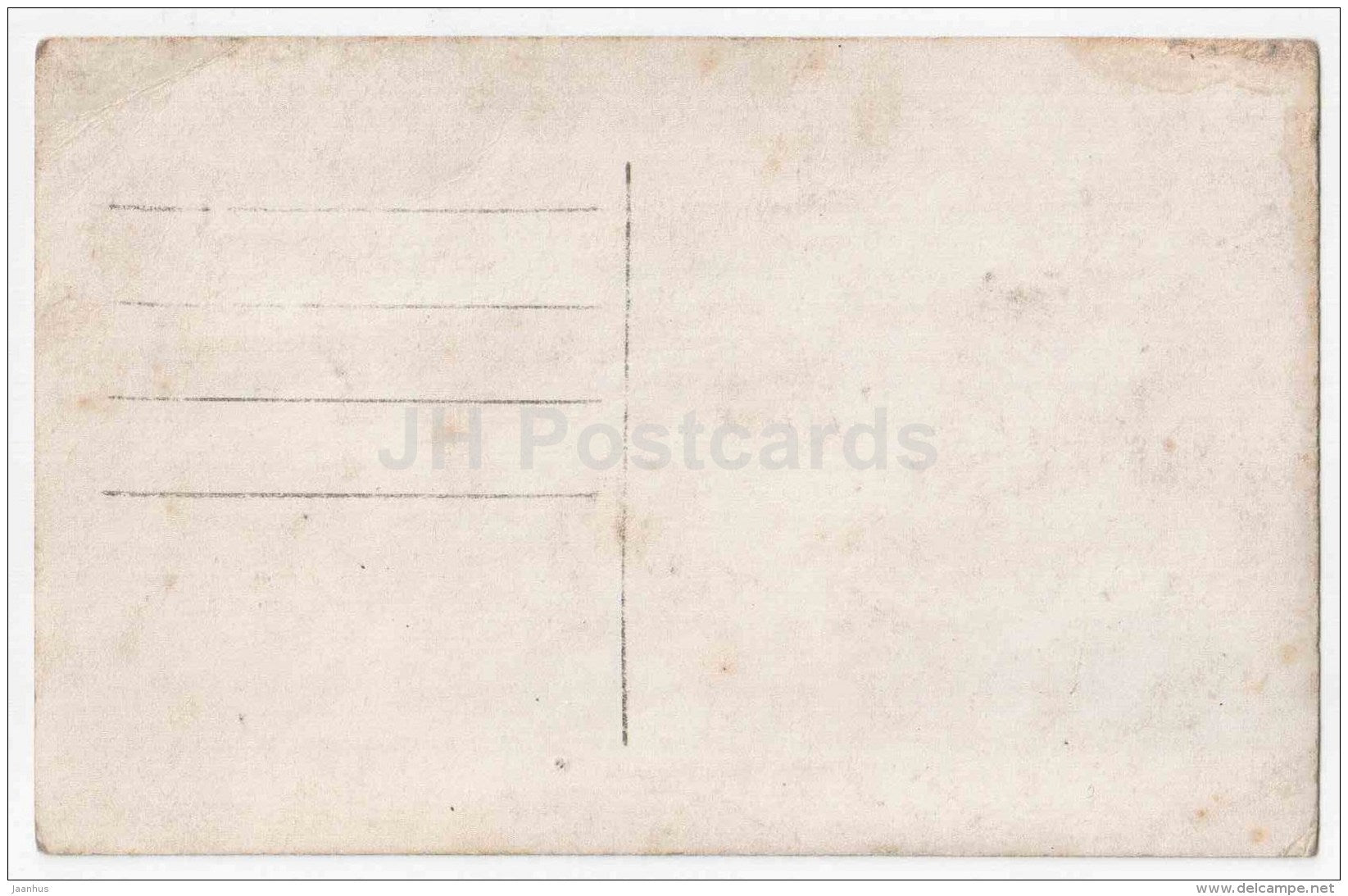 Un Bonjour - French soldiers - trench - old postcard - France - unused - JH Postcards