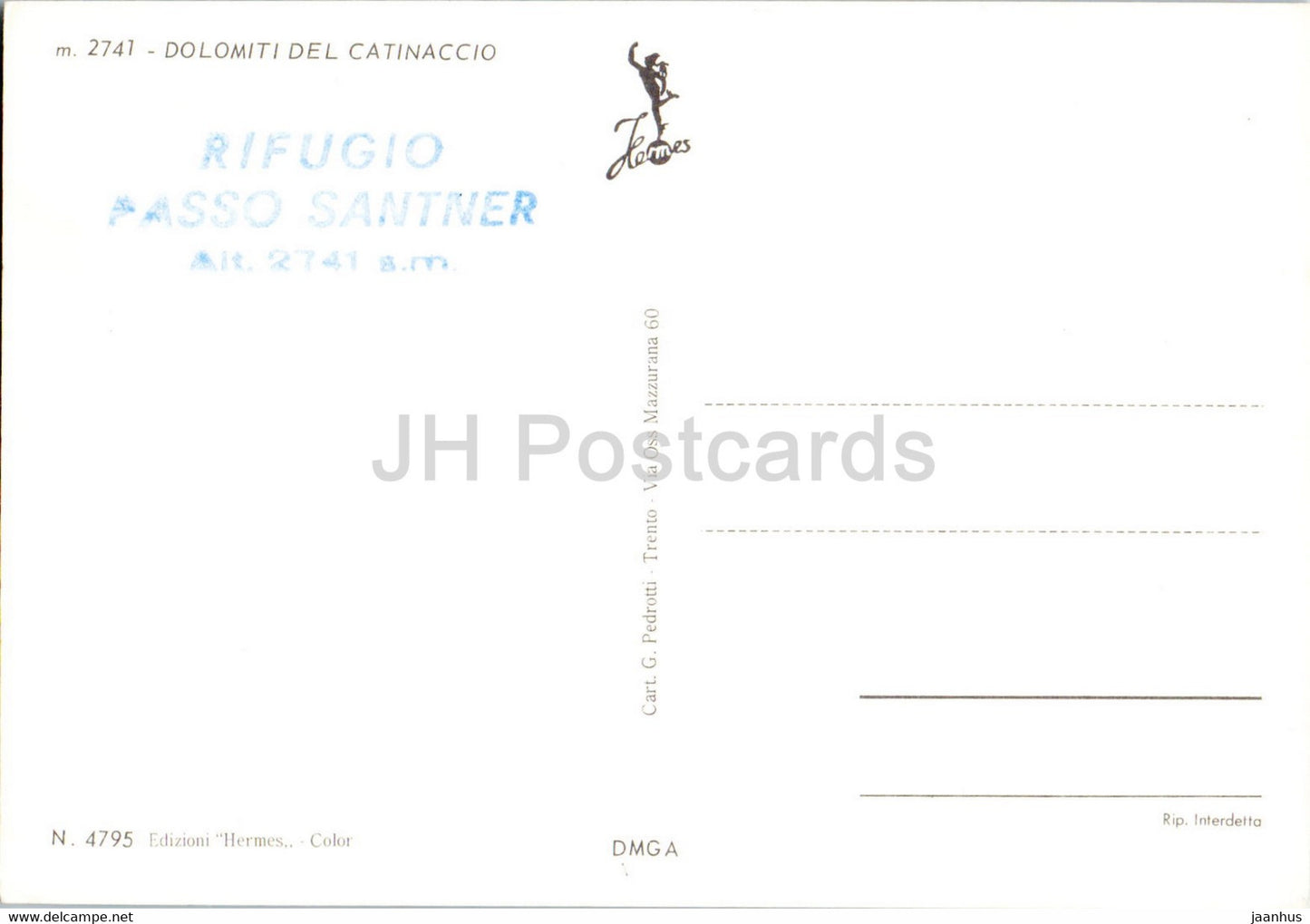 Saluti dal Passo Santner - Croda Laurino - Catinaccio - Italie - inutilisé