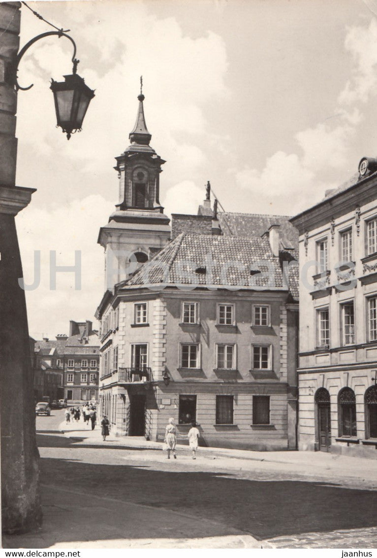 Warsaw - Warszawa - Widok ilicy Nowomiejskiej w kierunku ulicy Freta - Nowomiejska Street - 1971 - Poland - unused - JH Postcards