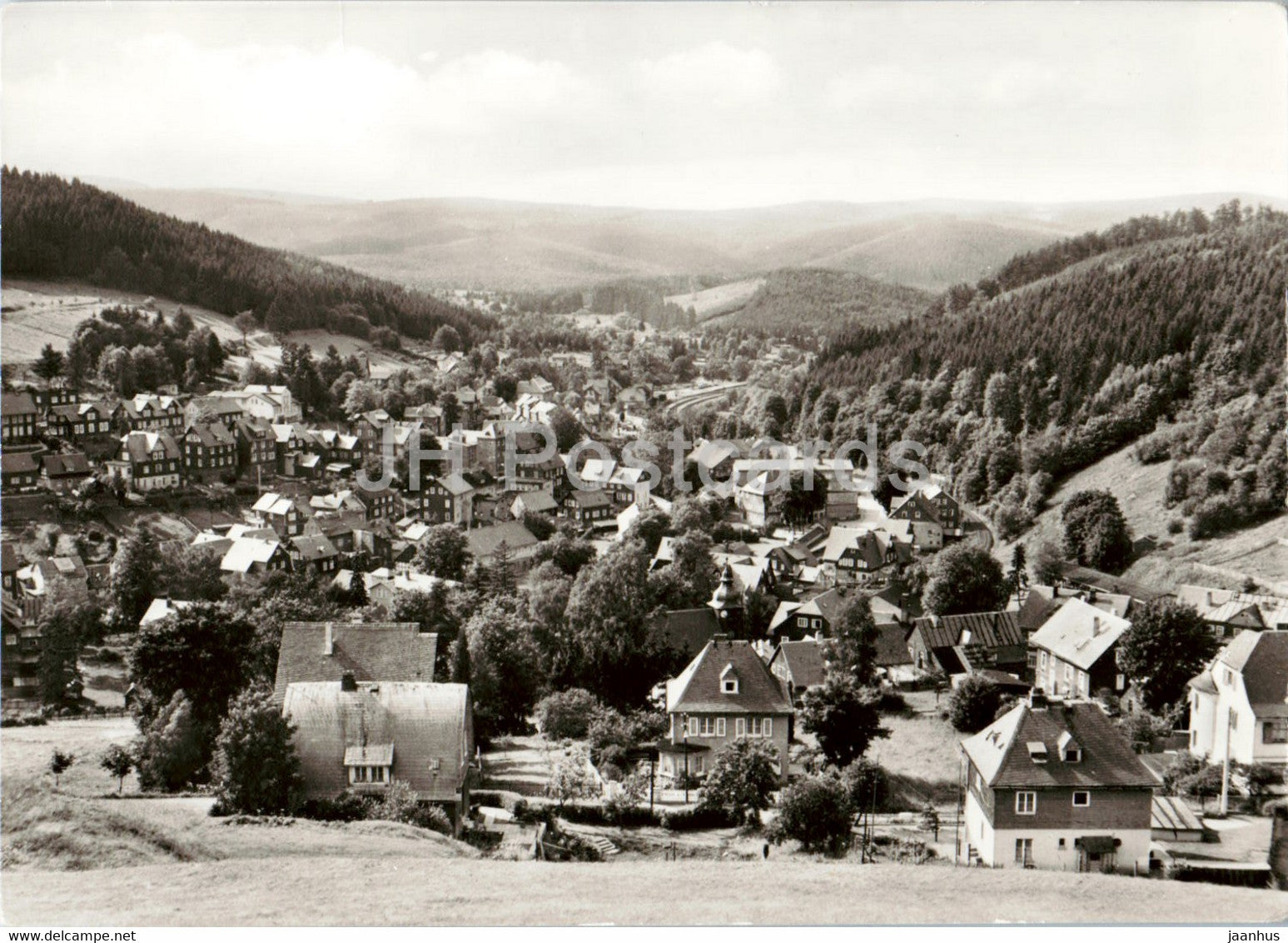Stutzerbach - Blick vom Schlossberg - Kr Ilmenau - Germany DDR - unused - JH Postcards
