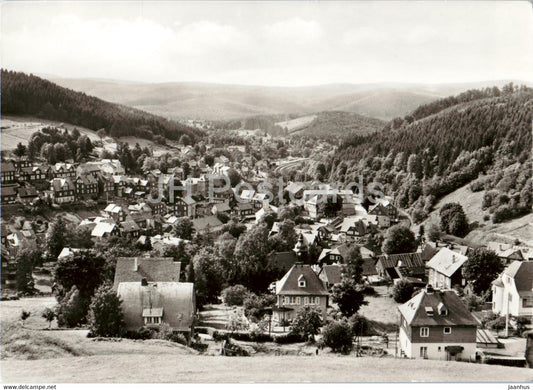 Stutzerbach - Blick vom Schlossberg - Kr Ilmenau - Germany DDR - unused - JH Postcards