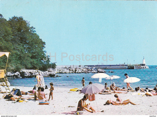 Primorsko - beach - Bulgaria - used - JH Postcards