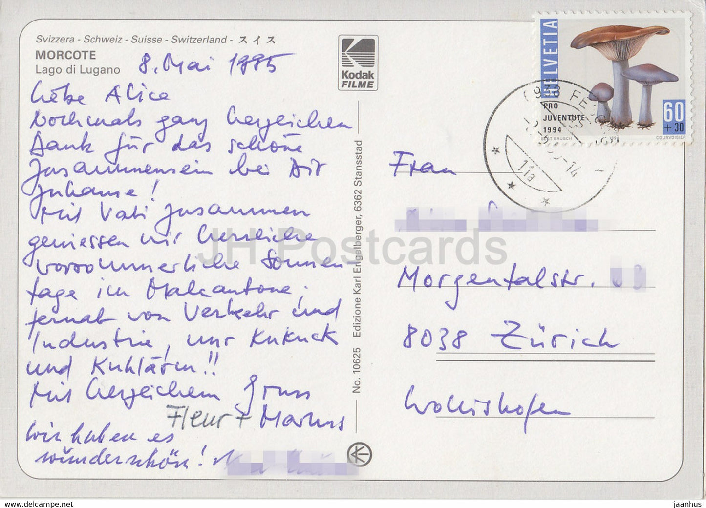 Morcote - Lago di Lugano - 10625 - 1995 - Suisse - d'occasion