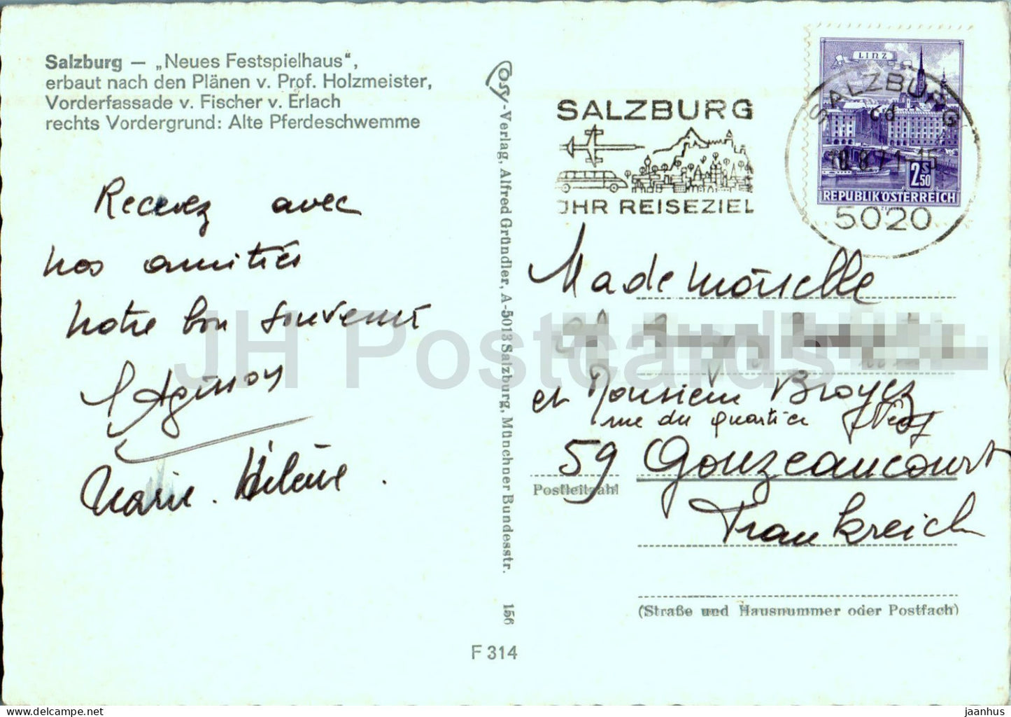 Salzbourg - Neues Festspielhaus - F 314 - 1971 - Autriche - d'occasion 