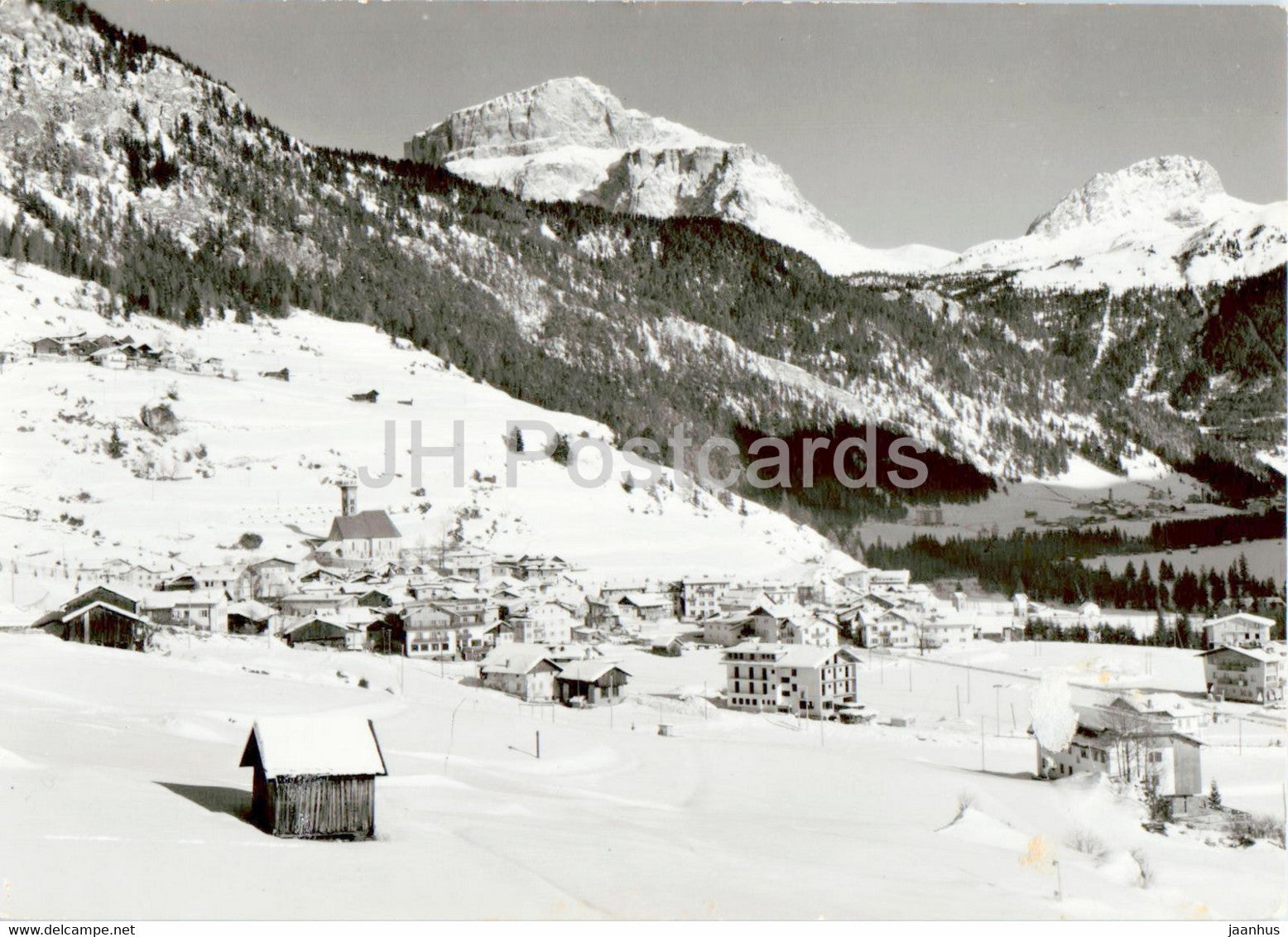 Val di Fassa - Campitello - Sasso Pordoi - 1968 - Italy - used - JH Postcards
