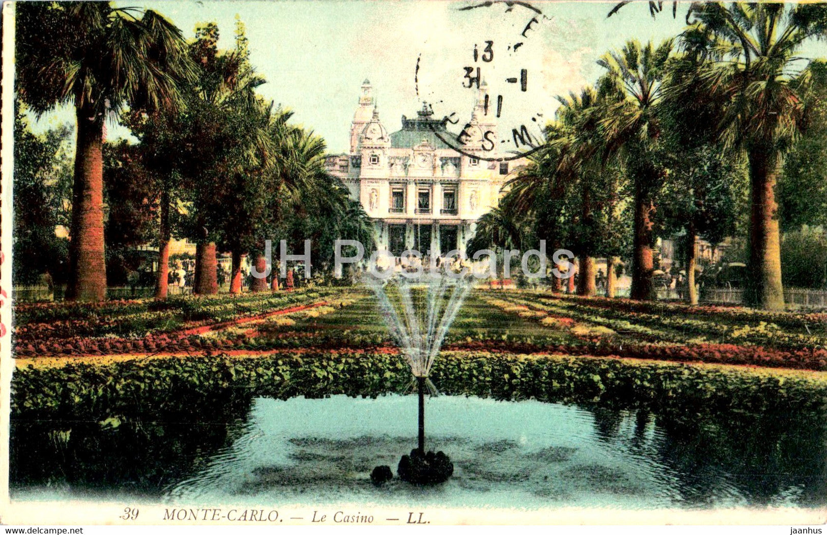 Monte Carlo - Le Casino - 39 - old postcard - 1911 - Monaco - used - JH Postcards