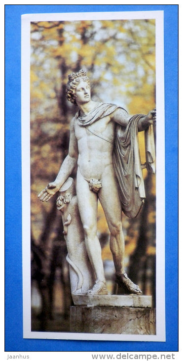 Apollo sculpture - Summer Garden - Leningrad - St. Petersburg - 1985 - Russia USSR - unused - JH Postcards