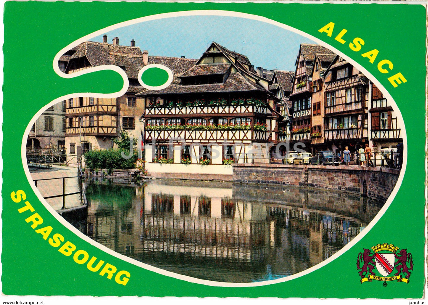 Strasbourg - Alsace - Le Bain aux Plantes - France - used - JH Postcards