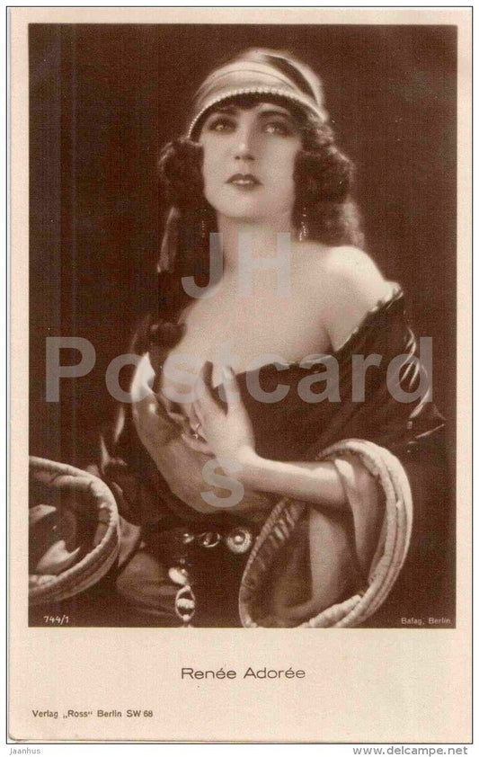 movie actress Renee Adoree - film - 744/1 - Germany - old postcard - unused - JH Postcards