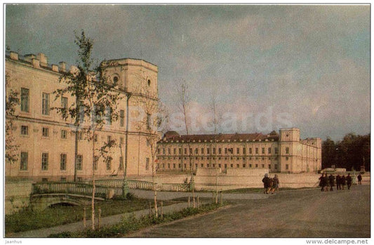 The Palace - Side Landings and Bastion - Gatchina - 1973 - Russia USSR - unused - JH Postcards