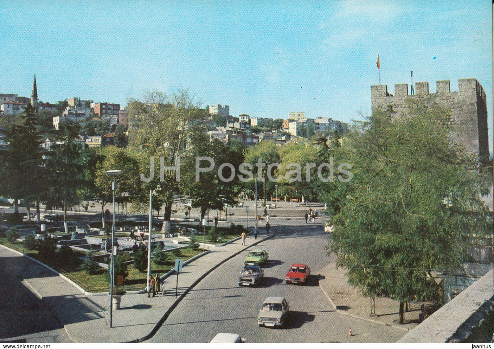 Trabzon - Castle - street - 1987 - Turkey - used - JH Postcards
