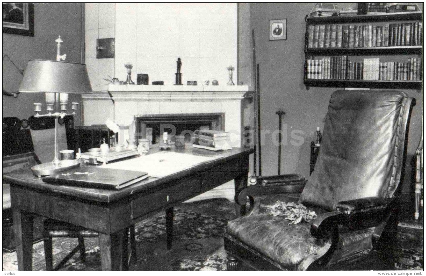 Pushkin´s Room - museum-reserve of A.S. Pushkin - Mikhailovskoye - 1987 - Russia USSR - unused - JH Postcards