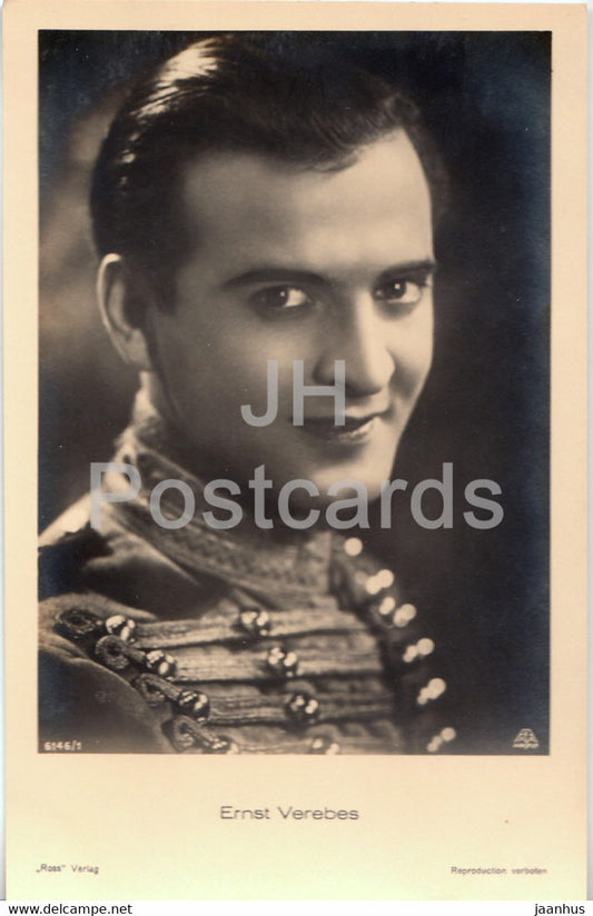 Hungarian American actor Ernst Verebes - Film - Movie - 6146 - Germany - old postcard - unused - JH Postcards