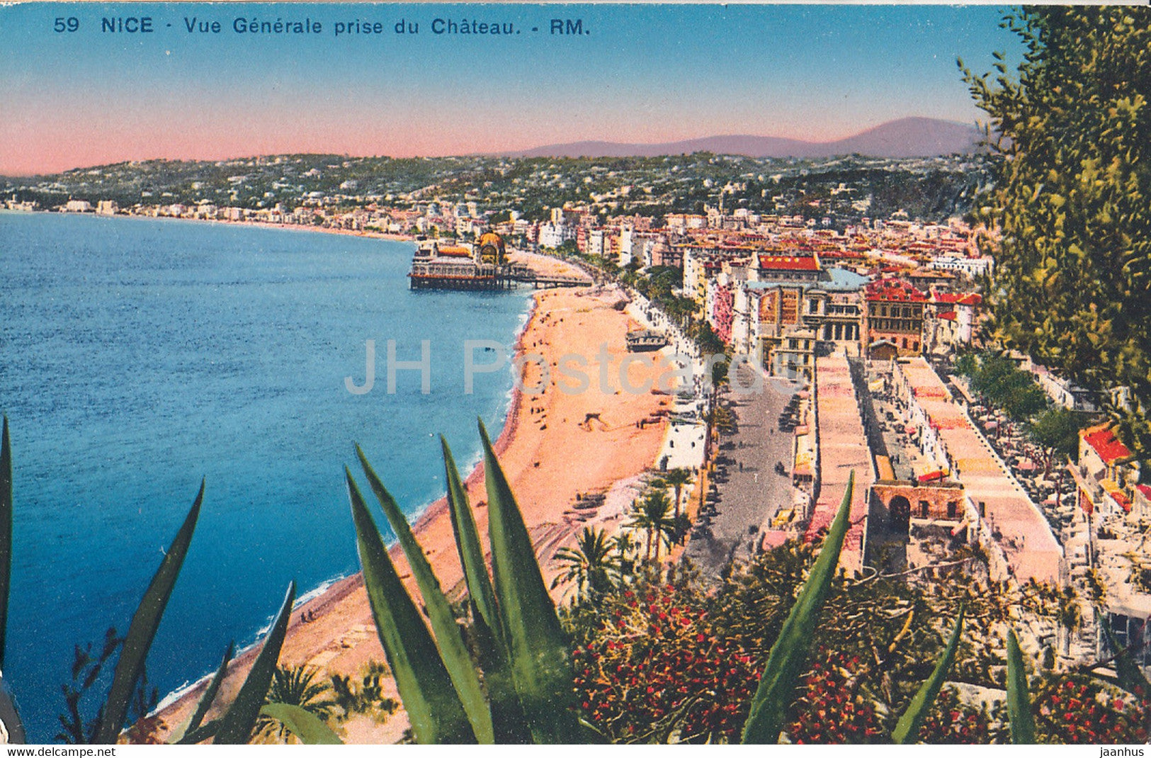 Nice - Vue Generale prise du Chateau - 59 - old postcard - France - unused - JH Postcards