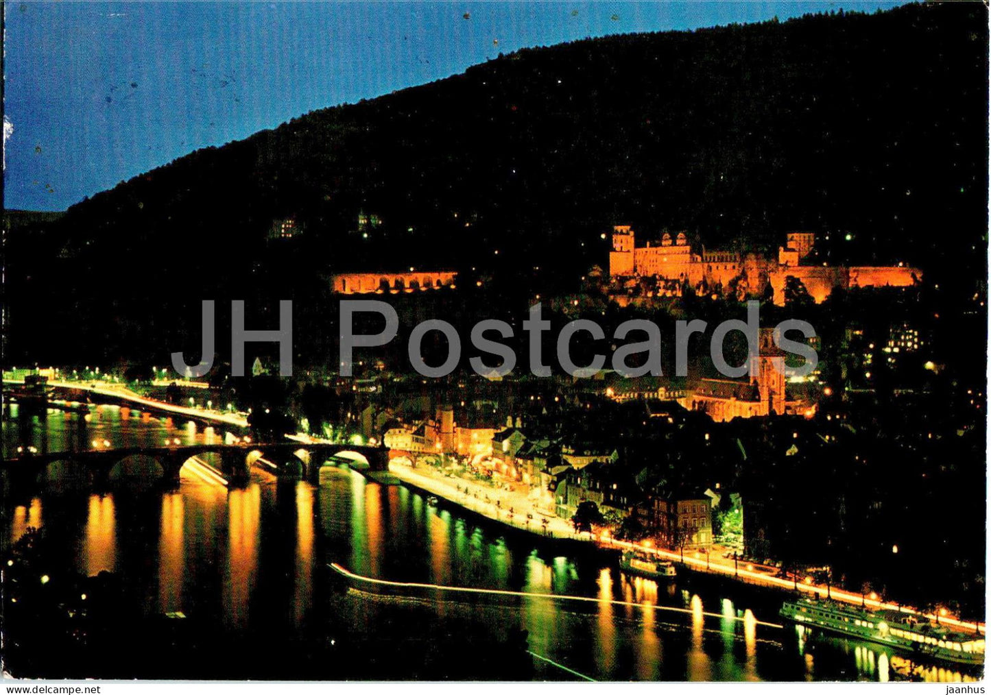 Heidelberg am Neckar - Blick vom Philosophenweg - 6900 - 1978 - Germany - used - JH Postcards