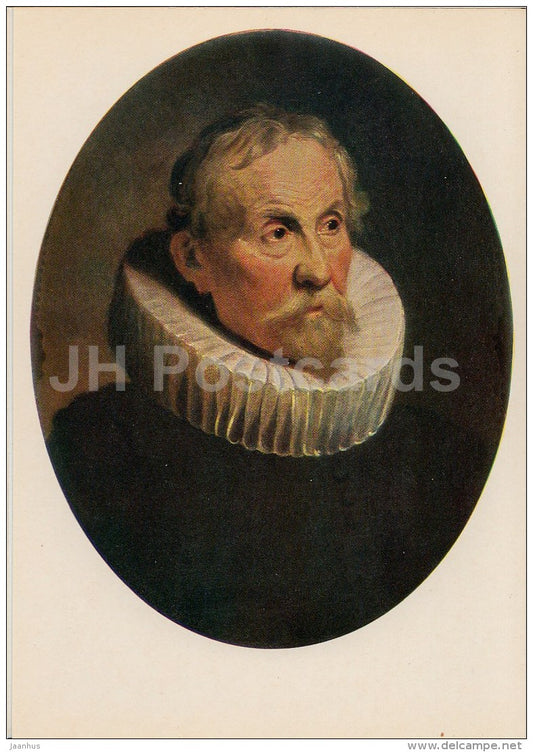 painting by Anthony van Dyck - Portrait of Peter Brueghel the Younger - Flemish art - 1980 - Russia USSR - unused - JH Postcards