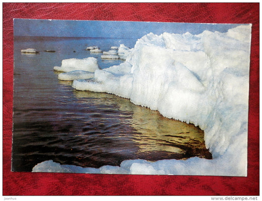 The Sea in Winter  - Jurmala - 1978 - Latvia USSR - unused - JH Postcards