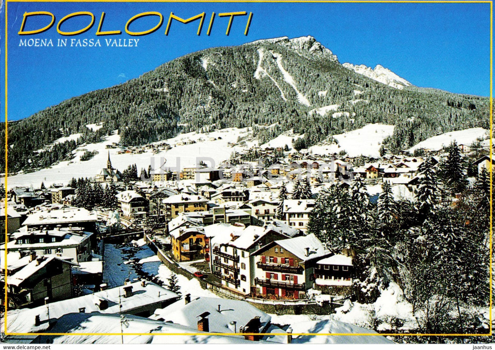 Dolomiti - Val di Fassa - Moena - panorama - 2007 - Italy - used - JH Postcards