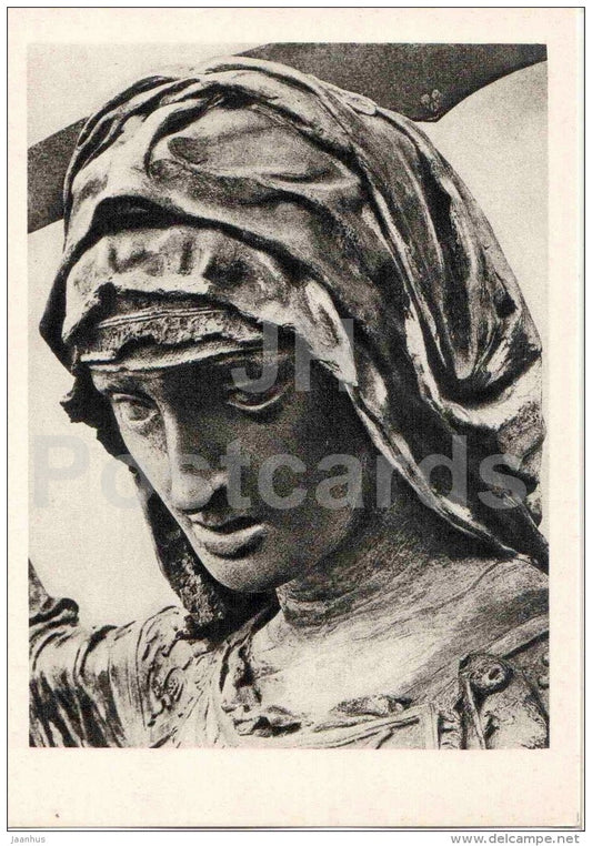 sculpture by Donatello - Judith and Holofernes , 1455 , detail - italian art - unused - JH Postcards