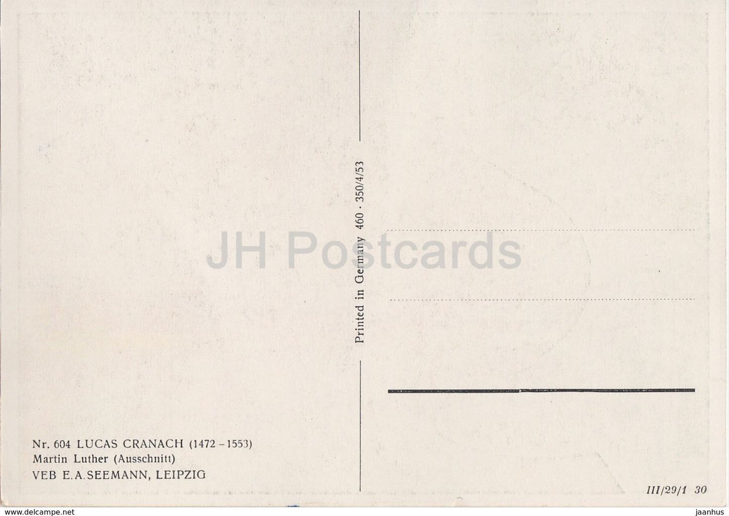 peinture de Lucas Cranach - Martin Luther - Art allemand - Allemagne - inutilisé