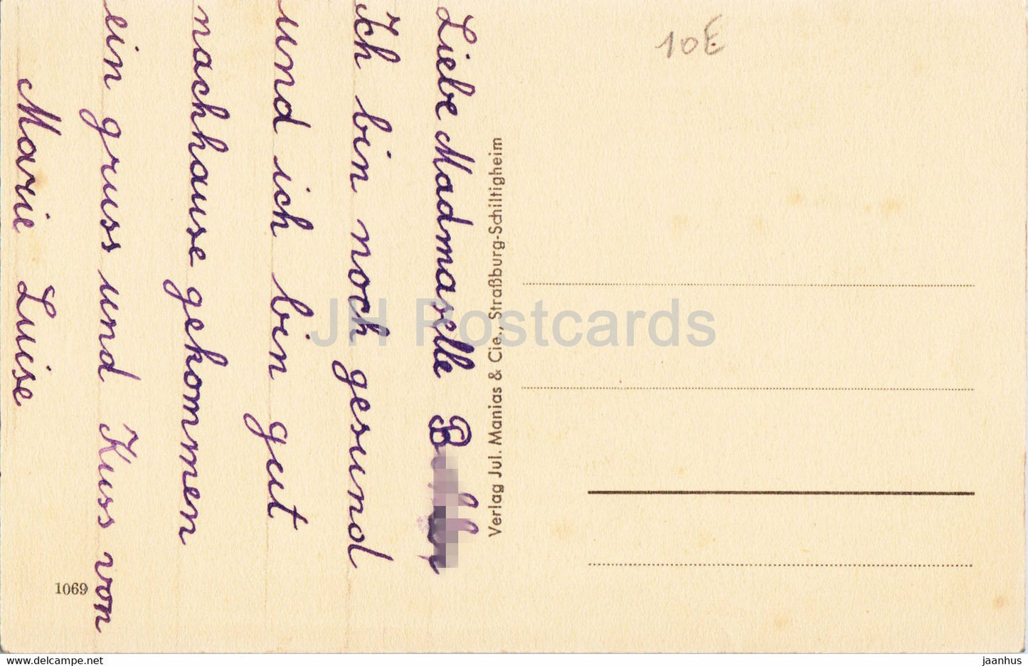 Mulhausen - Mulhouse - Schulstrasse - 1069 - carte postale ancienne - France - occasion