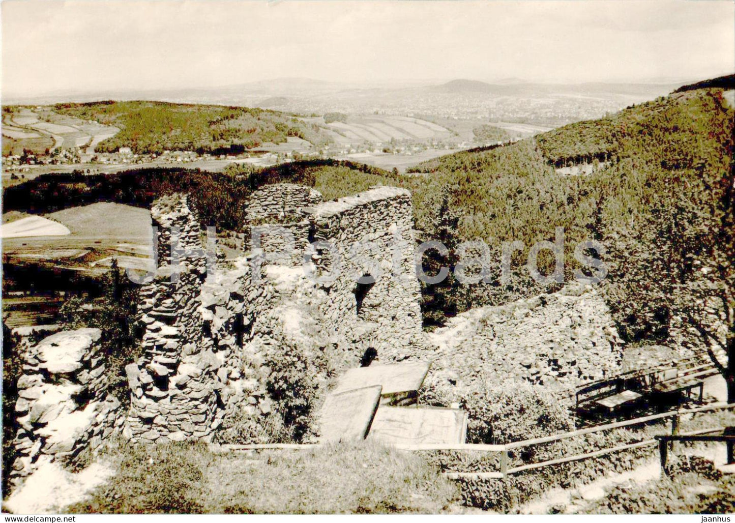 Jiretin pod Jedlovou - Rozhled - view - 1967 - Czech Repubic - Czechoslovakia - used - JH Postcards