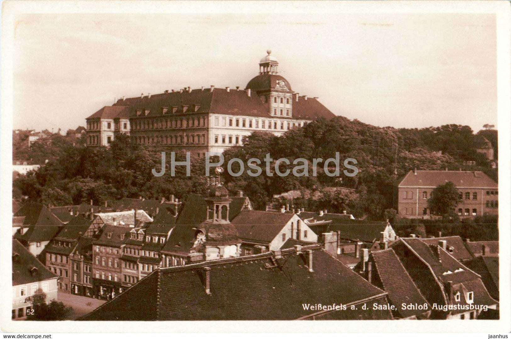 Weissenfels a d Saale - Schloss Augustusburg - castle - old postcard - 1930 - Germany - used - JH Postcards
