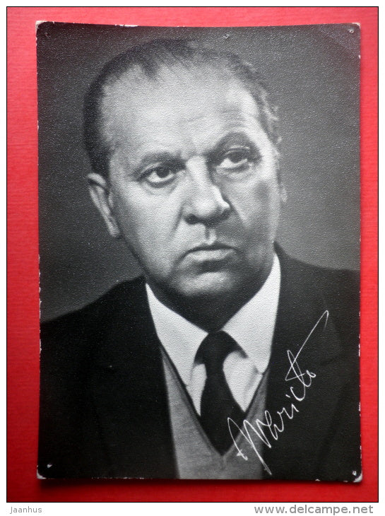 general manager of 1969 Jubilee Song Festival Jüri Variste - Estonian Song Festival - 1969 - Estonia USSR - unused - JH Postcards