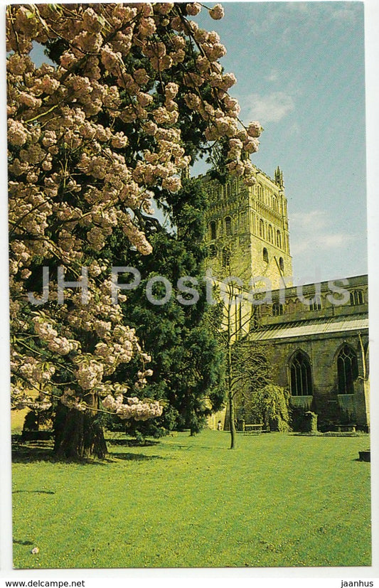 Tewkesbury Abbey - 1985 - United Kingdom - England - used - JH Postcards